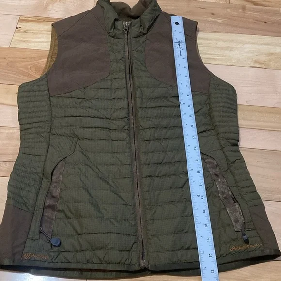 Women's Eddie Bauer Stormdown 700 Olive Quilted Vest - Picture 5 of 15